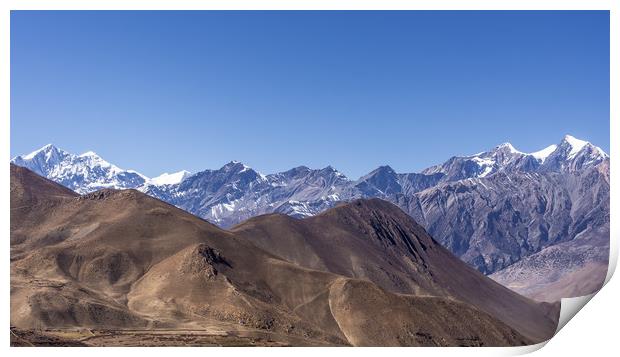 Mountain Print by Ram Maharjan