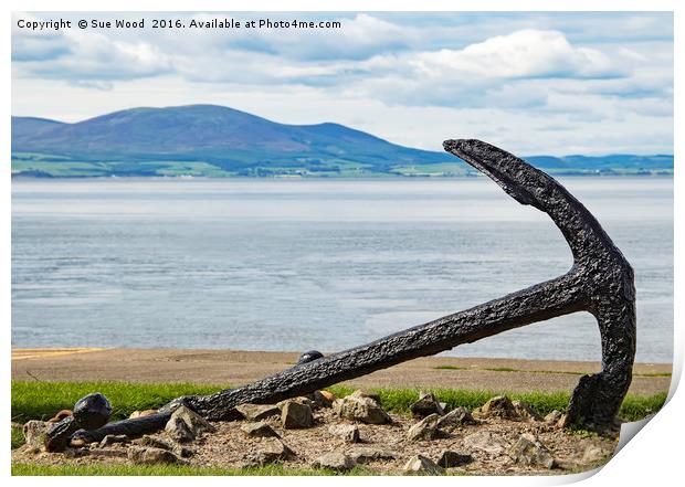 LARGE ANCHOR Print by Sue Wood