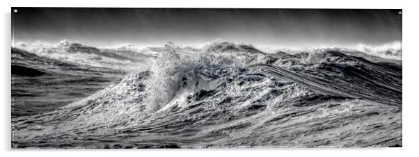 Wave Action Acrylic by John Baker