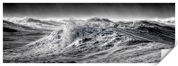 Wave Action Print by John Baker