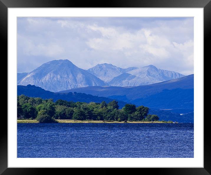 Loch Rannoch and Distant Mountains Framed Mounted Print by Bel Menpes