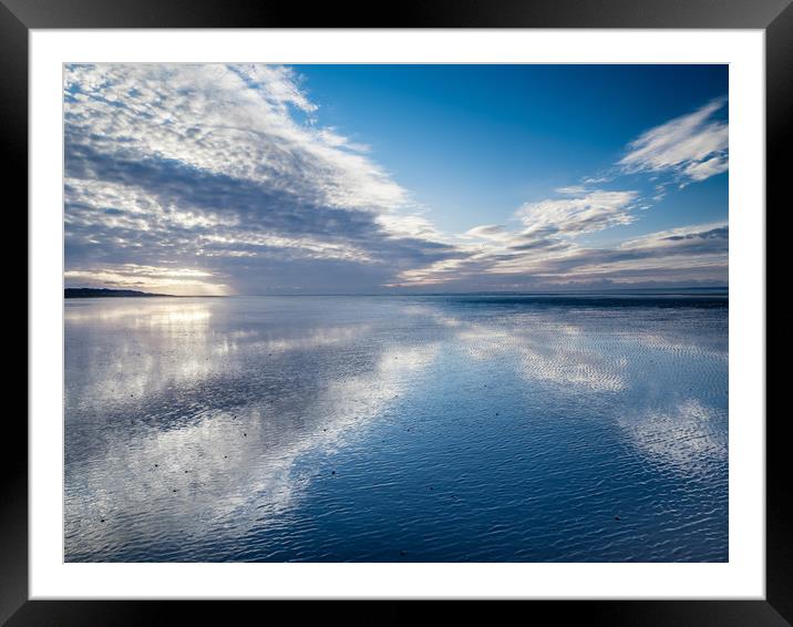 Colourful Sunset Reflections Framed Mounted Print by Colin Allen