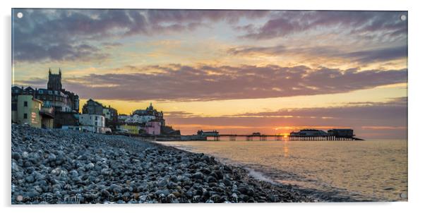 Cromer Sunset Acrylic by Sarah Toon LRPS