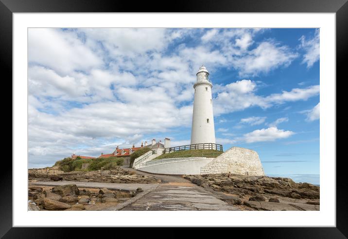 Lighthouse.  Framed Mounted Print by Mark Godden