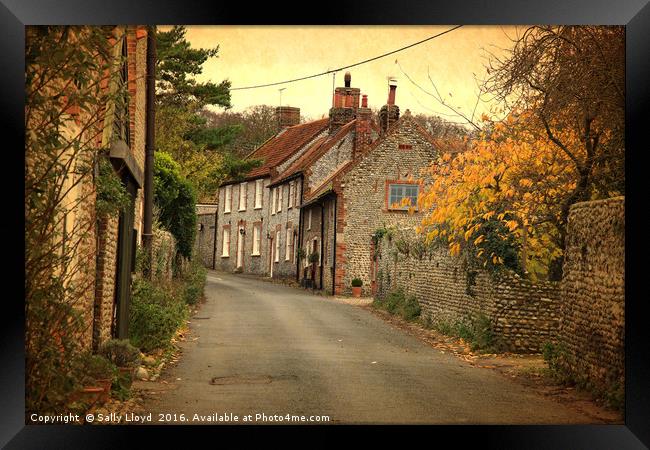 Blakeney High Street, Norfolk  Framed Print by Sally Lloyd