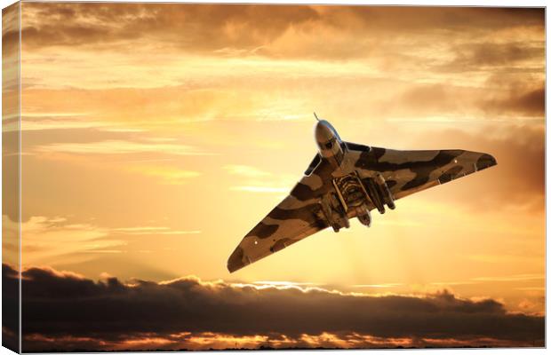 Vulcan bomber Canvas Print by Guido Parmiggiani