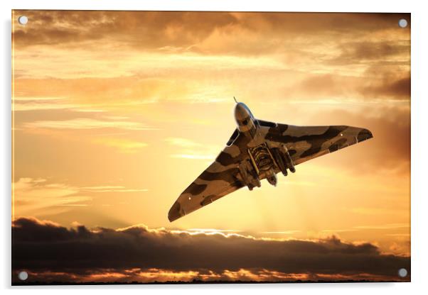 Vulcan bomber Acrylic by Guido Parmiggiani