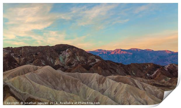 Death Valley At First Light Print by jonathan nguyen