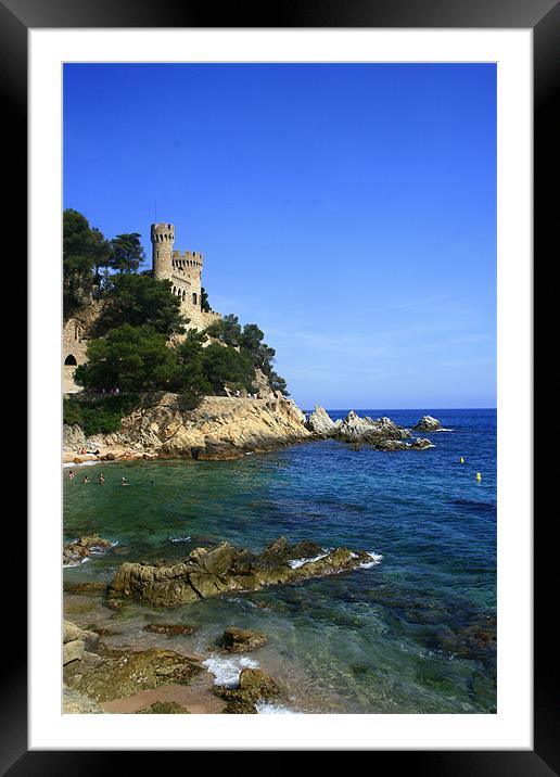 Sant Joan Castle Framed Mounted Print by Kate Young