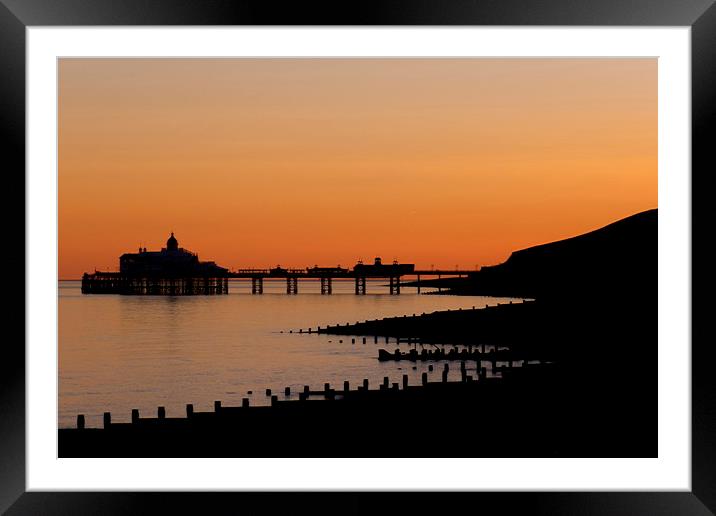 Eastbourne Pier Skyline Framed Mounted Print by Phil Clements