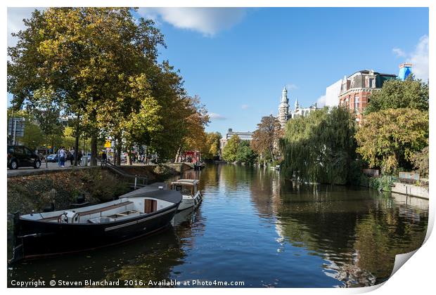 Amsterdam canal  Print by Steven Blanchard
