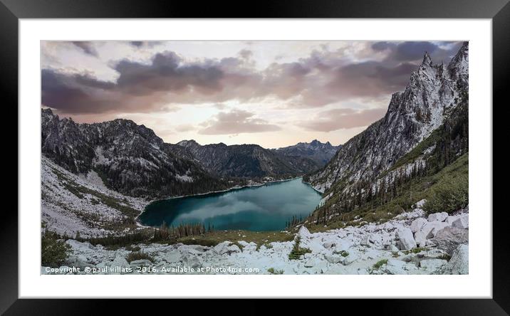 Mountain Landscape Framed Mounted Print by paul willats