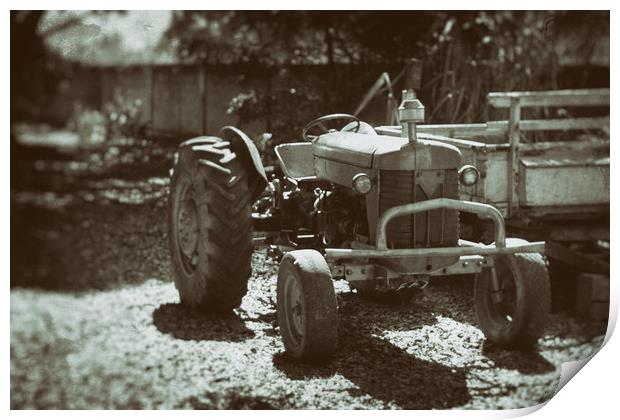 Tractor - Wet Plate Vintage Collection Print by Hemerson Coelho