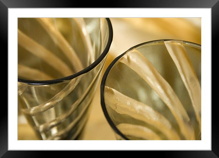 Champagne Glasses Framed Mounted Print by Kate Young