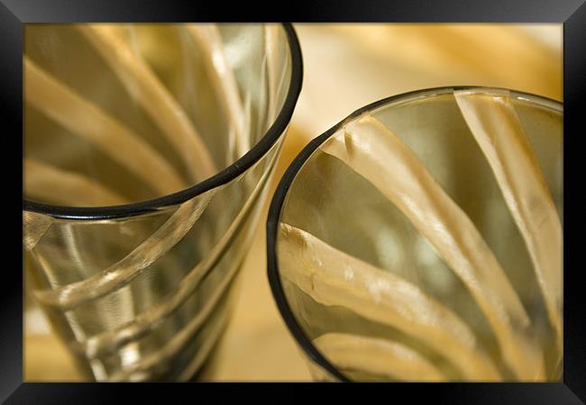 Champagne Glasses Framed Print by Kate Young