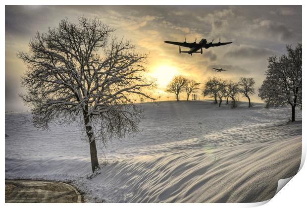 Winter In Bomber Country Print by J Biggadike