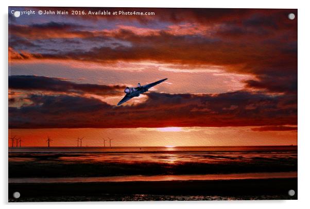 Vulcan at Sunset (Digital Art) Acrylic by John Wain