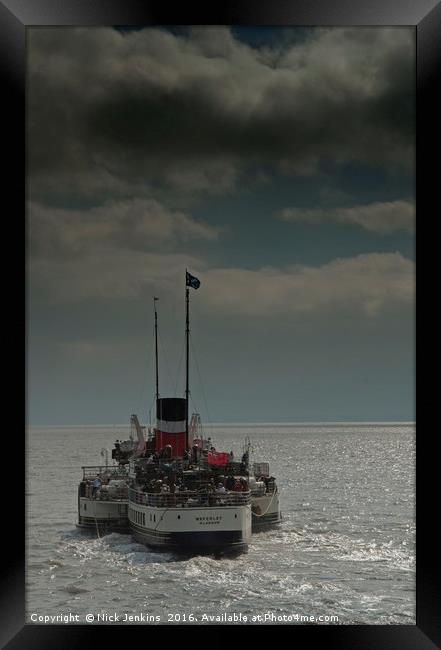 The Waverley Leaving Penarth Pier south wales Framed Print by Nick Jenkins
