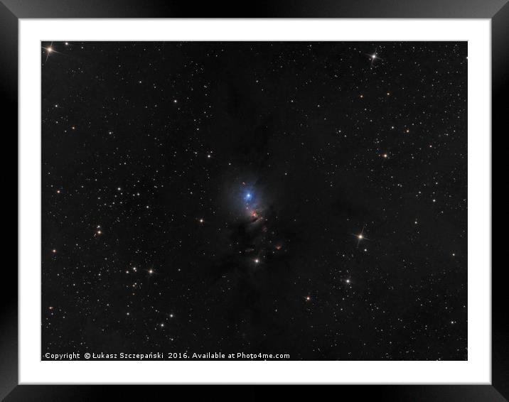Reflection nebula NGC 1333 Framed Mounted Print by Łukasz Szczepański