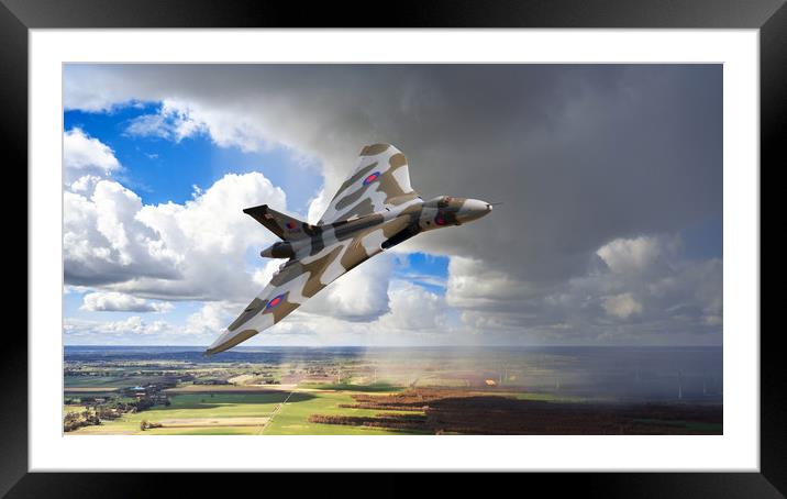 Flying With XH558 Framed Mounted Print by J Biggadike