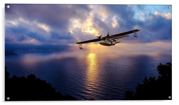 Catalina - The Flying Boat Acrylic by J Biggadike
