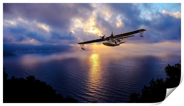 Catalina - The Flying Boat Print by J Biggadike