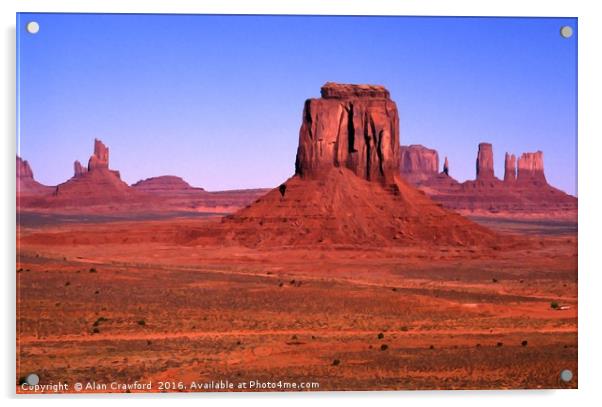 Monument Valley, Arizona Acrylic by Alan Crawford