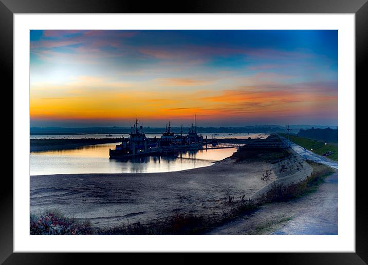 Wells Harbour Sunsrise Framed Mounted Print by Alan Simpson