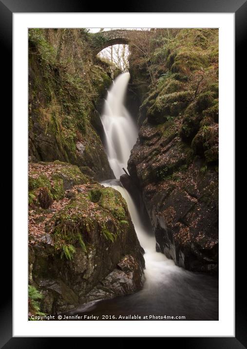 Autumn at Aira Force Framed Mounted Print by Jennifer Farley