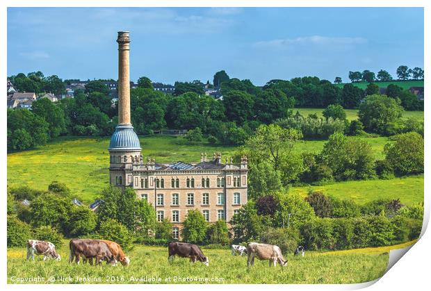 Bliss Tweed Mill Chipping Norton Oxfordshire Print by Nick Jenkins