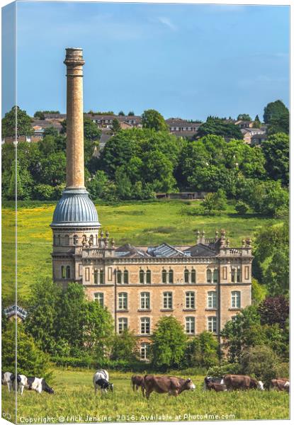 Bliss Tweed Mill Chipping Norton in the Cotswolds Canvas Print by Nick Jenkins