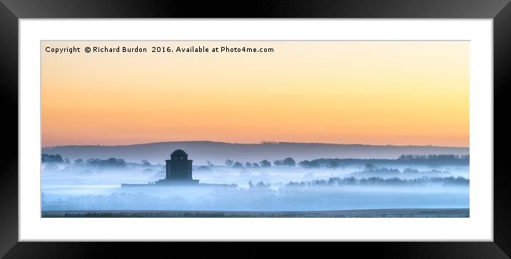 Dawn Over Castle Howard Mausoleum Framed Mounted Print by Richard Burdon