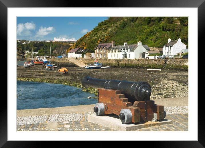 The Canon at Abergwaun in  north Pembrokeshire  Framed Mounted Print by Nick Jenkins