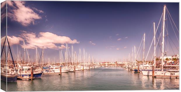 Lanzarote's Beautiful Rubicon Marina  Canvas Print by Naylor's Photography