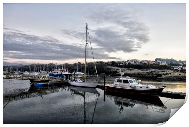 A Winters Morning on The Cleddau  Print by Grant Lewis