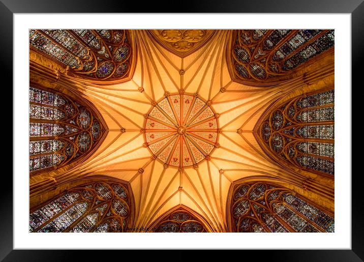 York Minster - Chapter House Framed Mounted Print by Martin Williams