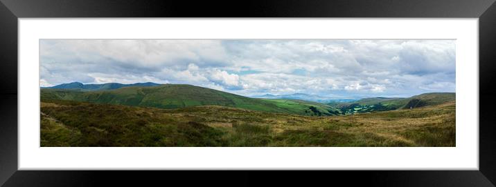 Aran mountains from Bwlch-y-groes Framed Mounted Print by Linda Cooke
