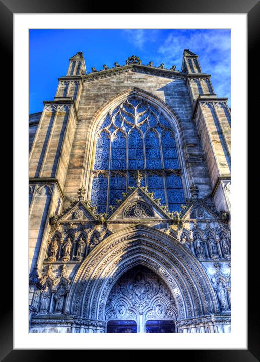 St Giles Cathedral Edinburgh Scotland Framed Mounted Print by David Pyatt