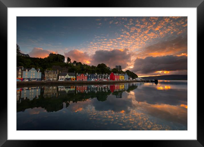 Tobermory Harbour, Island of Mull, Scotland Framed Mounted Print by Simon Booth