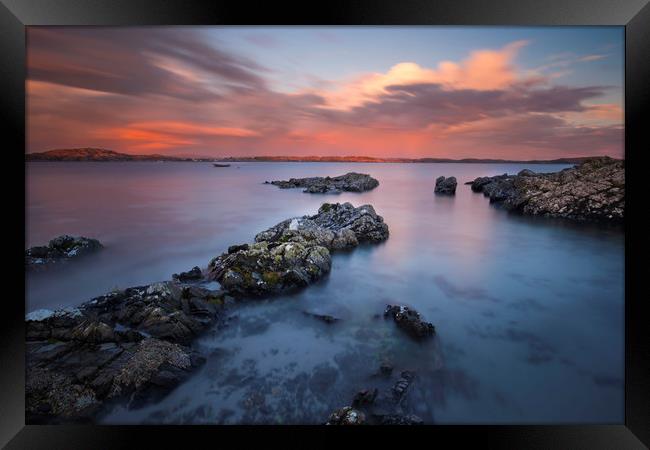 The Sound of Iona, Scotland Framed Print by Simon Booth