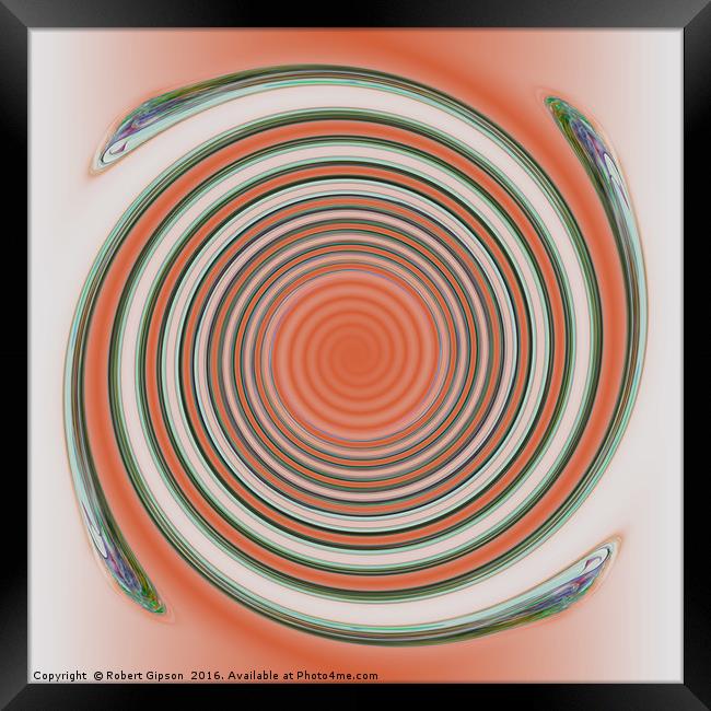 Spiral  in abstract Framed Print by Robert Gipson