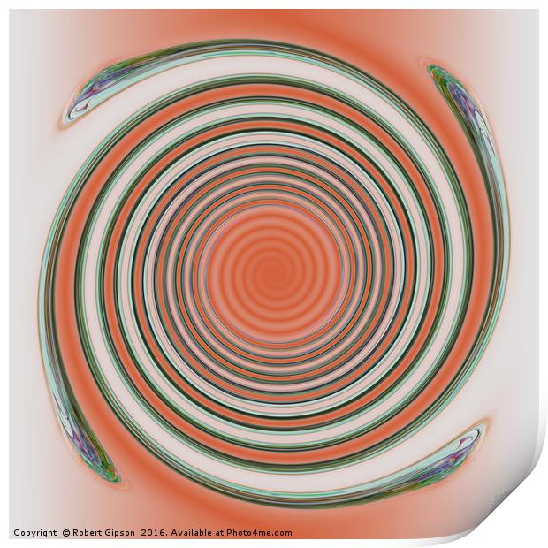Spiral  in abstract Print by Robert Gipson