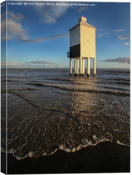 The Old Lighthouse at Berrow Canvas Print by Nick Pound