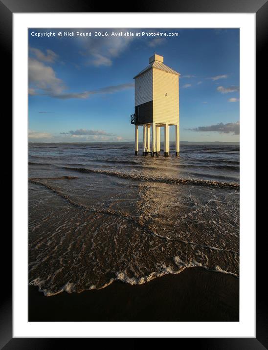 The Old Lighthouse at Berrow Framed Mounted Print by Nick Pound