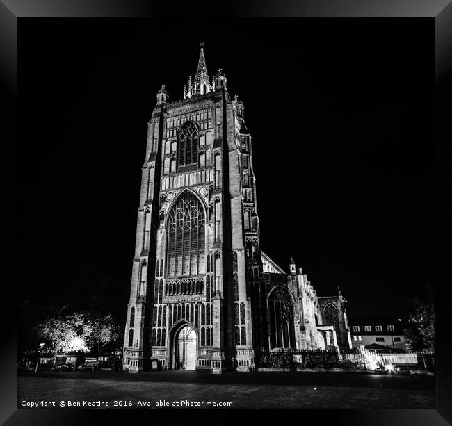 Norwich at Night Framed Print by Ben Keating
