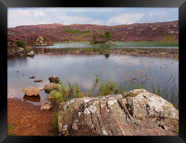 Dock Tarn and Watendlath Fell, Lake District, Cumb Framed Print by Louise Heusinkveld