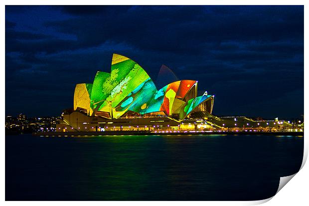 Sydney Opera House Print by Kate Young