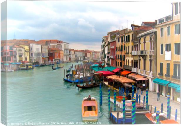 The View From Rialto Canvas Print by Robert Murray