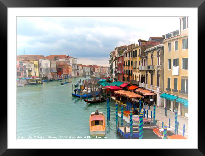 The View From Rialto Framed Mounted Print by Robert Murray