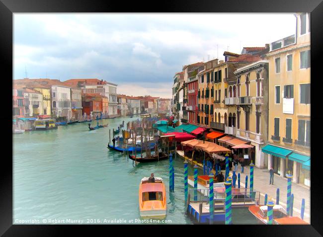 The View From Rialto Framed Print by Robert Murray